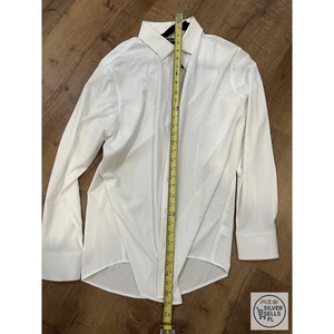 Mizzen+Main Leeward Men’s Large Trim Performance Dress Shirt — White - Picture 1 of 9