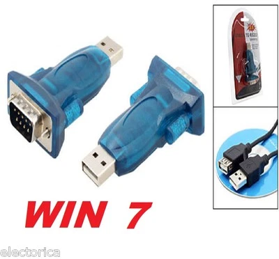 USB TO SERIAL RS232 ADAPTER CONVERTER WINDOWS 7 8 10 VISTA MAC LINUX DB9 PDA 64 - Image 1 of 3
