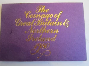 1980 Royal Mint Coinage of Great Britain and Northern Ireland 6 Coin Proof Set - Bild 1 von 5