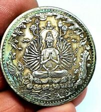 Moneda de la suerte Quan Yin Kuan Yin Diosa de los Mil Brazos Guanyin...