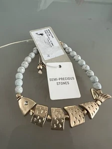 TÜRKIS Gold FISCH KRAWATTE Armband - Bild 1 von 5