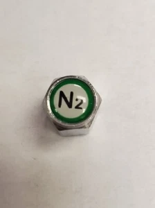 Veesun 135C80150 Nitrogen Valve Stem Caps with N2 Logo Sold as Set of 2 Caps - Picture 1 of 3