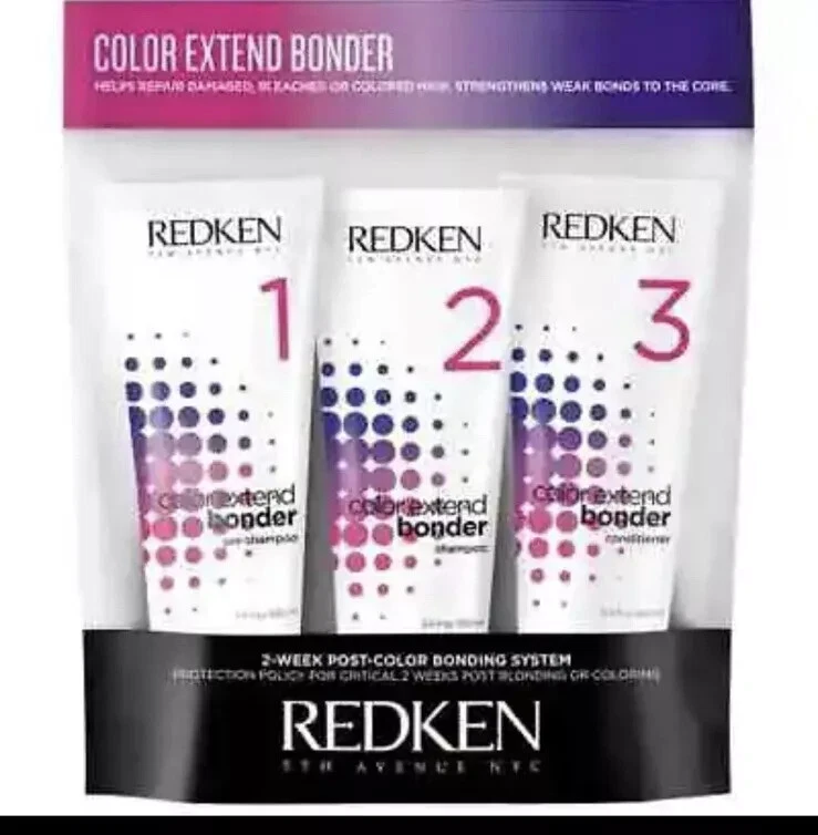 3pc Set Redken COLOR EXTEND BONDER Pre - Shampoo , Shampoo , Conditioner. 3.4 fl - Image 1 of 1