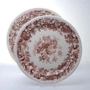 Copeland Spode Large Round Transferware Platters Antique Pair Of 2 - Picture 1 of 1