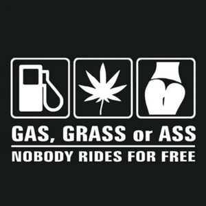 Pegatina de coche 2 piezas Gas Grass Ass Tuning JDM Drift Drifting Sticker pegatinas de coche - Imagen 1 de 2