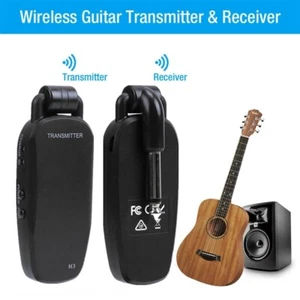 UHF Wireless Guitar Bass Transmitter Receiver 210° Rotatable 1/4" Plug USA F2O3 - Picture 1 of 11