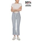 RRP€327 ELISABETTA FRANCHI Cropped Trousers W28 Striped Rope Belt Made in Italy