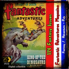 Fantastic Adventures Pulp Science Fiction, Fantasy, adventure, 114 issues