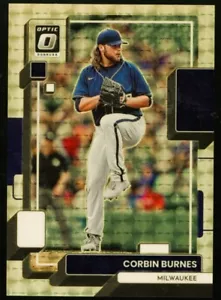 2022 Panini Donruss Optic Prizm Corbin Burnes Gold Vinile Super SUPERFRATTORE 1/1 - Foto 1 di 2