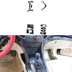 Juego de decoración interior coche grano madera negro 14 piezas apto para Acura TSX 2009-2014 - Imagen 1 de 10