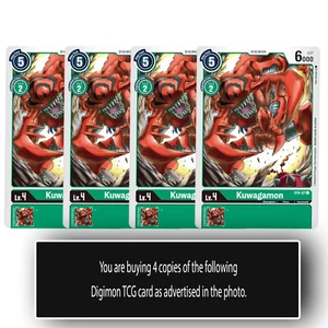 Kuwagamon - ST4-07 - Juego de cartas coleccionables Digimon común verde - Imagen 1 de 1