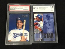 Mike Piazza | 1994 Mother's Cookies #1 ROY Bat PSA 9 1995 Ultra Lot BCCG 10 Lot