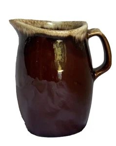 Vintage Hull Brown Drip Glaze 8 Oz Creamer Or Pitcher - Picture 1 of 4