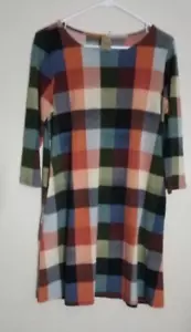 Madeline's Dress Women's Mini Sheath Small Plaid Tartan Cottage Core New - Picture 1 of 10