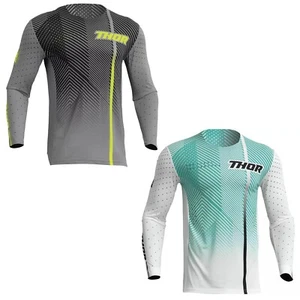 THOR PRIME MOTOCROSS MX JERSEY SHIRT - TECH GREY ACID WHITE BLACK - Picture 1 of 5