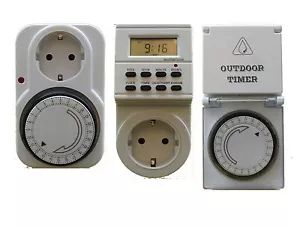 Zeitschaltuhr Analog Digital Outdoor Wochenschaltuhr 230V 16A Weihnachtsdeko - Bild 1 von 5