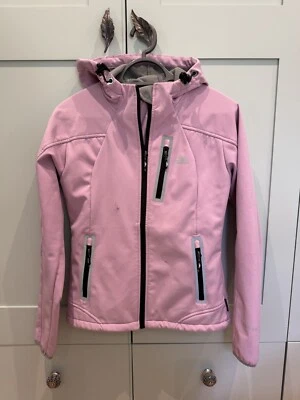 Trespass Waterproof 8000mm Fleece Lined Soft Shell Pink Women’s Jacket UK 8/ S - Image 1 of 4