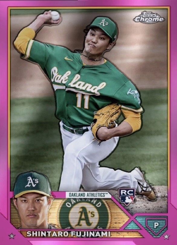 [DIGITAL] Topps Bunt - Shintaro Fujinami - Topps Chrome 23 S1 -  Pink Base - Image 1 of 1