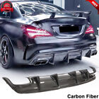 For Benz W117 C117 CLA250 CLA45AMG 2013-19 Real Carbon Rear Bumper Diffuser Lip