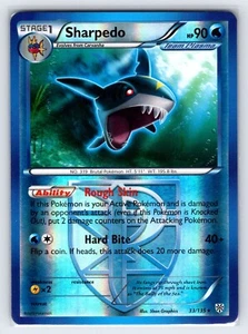 Sharpedo 33/135 2012 B&W Plasma Storm Pokemon Card Reverse Holo Rare - Nm/Vlp - Picture 1 of 2