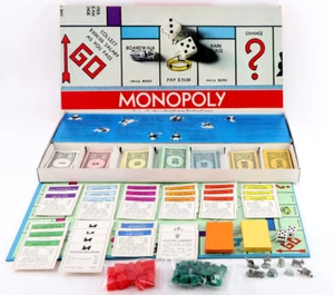 Monopoly Vtg 1974 Parker Brothers Real Estate Trading Game 100% COMPLETE - Picture 1 of 11