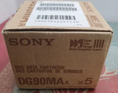 New Lot of 5 Sony DG90MA DDS Data Catridges Made in Japan Sealed - Image 1 of 4