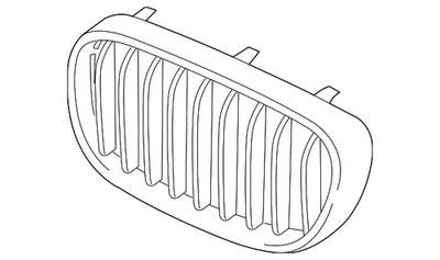 Genuine BMW 2016-2019 740e xDrive 740i 740i xDrive 750i 7 Grille 51-13-8-065-539 - Image 1 of 2