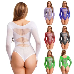 Ropa interior para mujer Disfraz Mono Rave Body Hueco Prendas para dormir Una pieza - Imagen 1 de 66