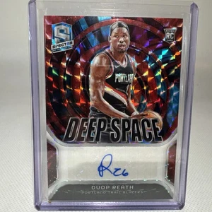 2023-24 Duop Reath RC automático/75 Panini Spectra Deep Space Rookie Prizm | Blazers - Imagen 1 de 3