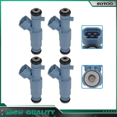 4 inyectores de combustible para Hyundai Santa Fe 2010-2012 para Kia Optima 2009-2016 2,4 L Foto 1 de 4