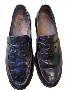 Ralph Lauren Damen-Halbschuhe mit Krokodilprägung US 5,5 Farbe braun - Bild 1 von 10