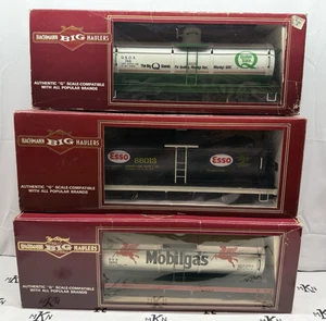 Bachmann Big Haulers Single Dome Tank Cars 3 Total Lot LN Metal wheels - Picture 1 of 2