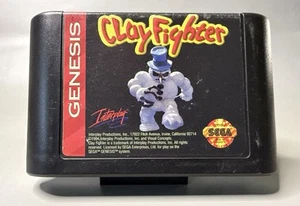 ClayFighter (Sega Genesis, 1993) - Authentic - Cleaned & Tested! - Picture 1 of 2