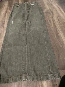 Green vintage denim Kids jeans Size 14 - Picture 1 of 4