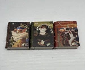 Puzzles x 3 TOI Cat In Art Puzzle Mona Lisa The Scream Girl Pearl Earring New - Picture 1 of 8