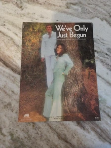 Seltene/Vintage "We've Only Just Begun" Noten THE CARPENTERS (1972) HERVORRAGENDER ZUSTAND - Bild 1 von 1