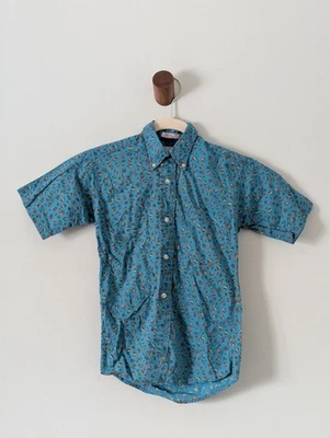 Camisa Top Vintage Años 50 60 Tradicional Por Viking Juvenil Abotonada Todo Algodón Foto 1 de 4