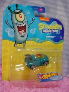 Spongebob Squarepants PLANKTON 4/6✰nickelodeon✰2020 Hot Wheels Character cars - Picture 1 of 3