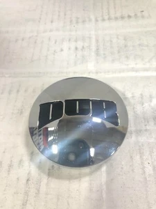DUB CENTER WHEEL RIM CAP CHROME BLACK LETTERS 2 7/16 INCHES 61.91MM P/N: 1121K63 - Picture 1 of 7