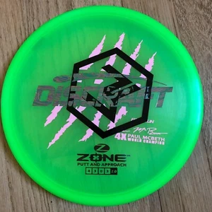 Discraft Paul Mcbeth 4x zona mal impreso fuera de imprenta verde aceite resbaladizo rosa mate 173-174 nuevo - Imagen 1 de 2