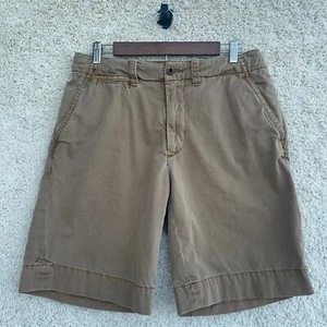 Polo Ralph Lauren Chino Shorts Mens Size 31 Brown Inner Drawstring 10" Canvas - Picture 1 of 12