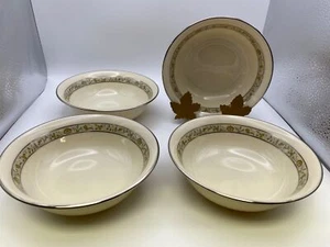 Set of 4 Lenox SPRINGDALE Platinum Salad / Dessert / Fruit Bowls 5 3/4" - Picture 1 of 4