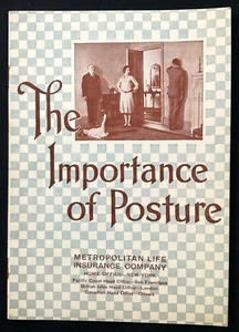 The Importance of Posture, Metropolitan Life Insurance Co. (1927) Vtg Booklet - Picture 1 of 2