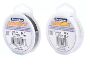 Beadalon® DandyLine™ geflochtenes Gewinde zum Perlensaiten & Weben * Farbe wählen - Bild 1 von 3