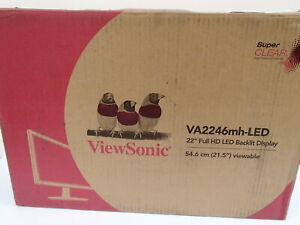 ViewSonic VA2446M-LED 24" Full HD 1080p LED Monitors w/STAND, VGA & POWER CABLES
