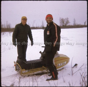 Sno Pony Mach II Snowmobile (3) 1974 Film Slides Photos Lot Winter Outdoors - Picture 1 of 3