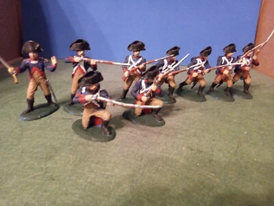 Guerra Revelolucionaria 1/32 Fuerza Expedicionaria 1ª Infantería Virginia Plástico Pintado Foto 1 de 4