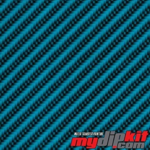 Película hidrográfica hidro inmersión película de impresión de transferencia de agua DD-940 Aqua/Blk CF - Imagen 1 de 1