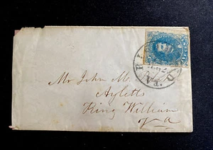 Confederate Stamps scott 4-a1, on cover VG condition , Scott Price 400$ - Picture 1 of 3