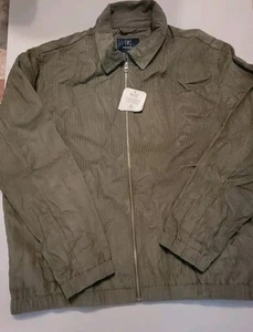 Goerge Size XL - Men's Full Zip Corduroy Work Jacket In Olive Green - NWT - Picture 1 of 6
